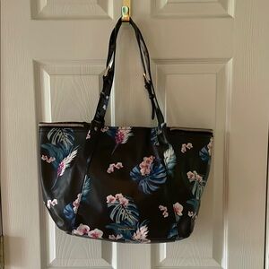 Tommy Bahama Floral Leather Tote